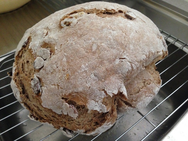 Spelt Round Loaf cooked in barbeque